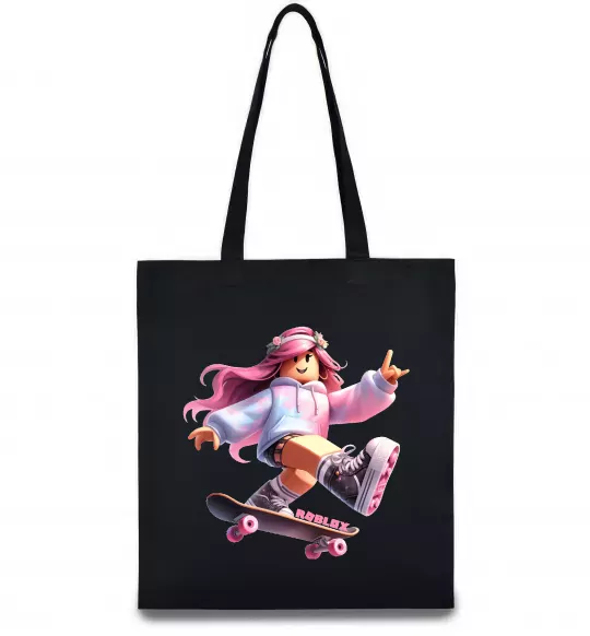 Эко-сумка Skater girl Roblox Черный фото