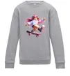 Детский Свитшот Skater girl Roblox Серый меланж Детский Свитшот Skater girl Roblox Серый меланж фото