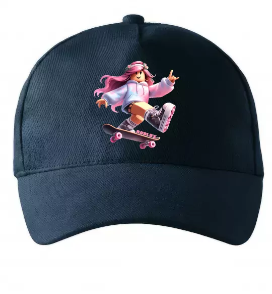 Кепка Skater girl Roblox Темно-синий фото