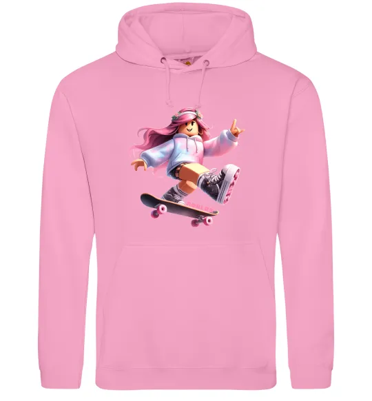 Жіноча толстовка (худі) Skater girl Roblox Рожевий фото