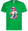 Мужская футболка Skate girl Зеленый фото