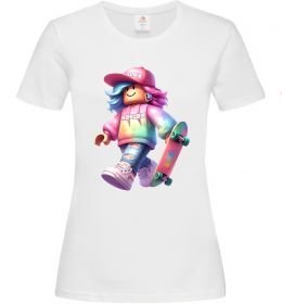 Женская футболка Skate girl