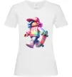 Женская футболка Skate girl Белый фото