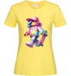 Женская футболка Skate girl Лимонный фото