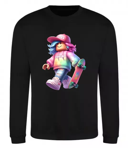 Свитшот Skate girl Черный фото