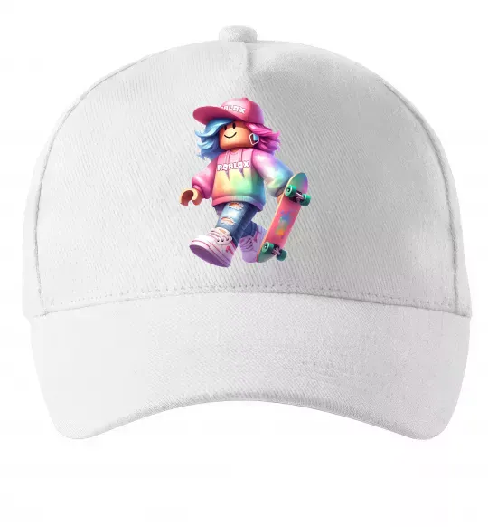 Кепка Skate girl Белый фото