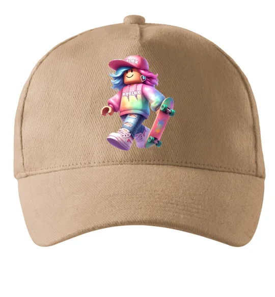 Кепка Skate girl Пісочний фото