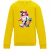 Детский Свитшот Skate girl Солнечно желтый фото