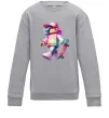 Детский Свитшот Skate girl Серый меланж фото