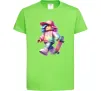 Дитяча футболка Skate girl Лаймовий фото