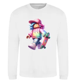 Світшот Skate girl Білий фото