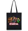 Эко-сумка Роблокс персонажі Черный фото