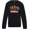 Детский Свитшот Роблокс персонажі Черный фото