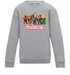 Детский Свитшот Роблокс персонажі Серый меланж фото