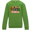 Детский Свитшот Роблокс персонажі Лаймовый фото