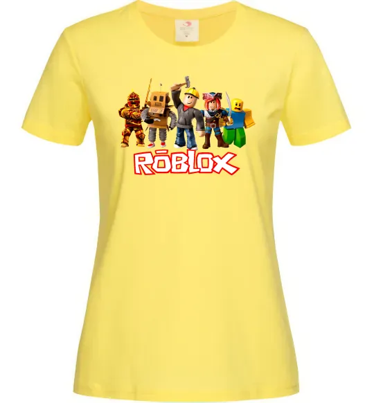 Женская футболка Роблокс персонажі Лимонный фото