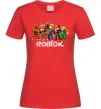 Женская футболка Роблокс персонажі Красный Женская футболка Роблокс персонажі Красный фото