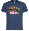 Мужская футболка Роблокс персонажі Темно-синий фото