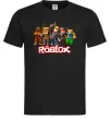 Мужская футболка Роблокс персонажі Черный фото