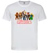 Мужская футболка Роблокс персонажі Белый фото