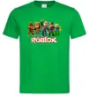 Мужская футболка Роблокс персонажі Зеленый фото
