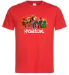 Мужская футболка Роблокс персонажі Красный фото