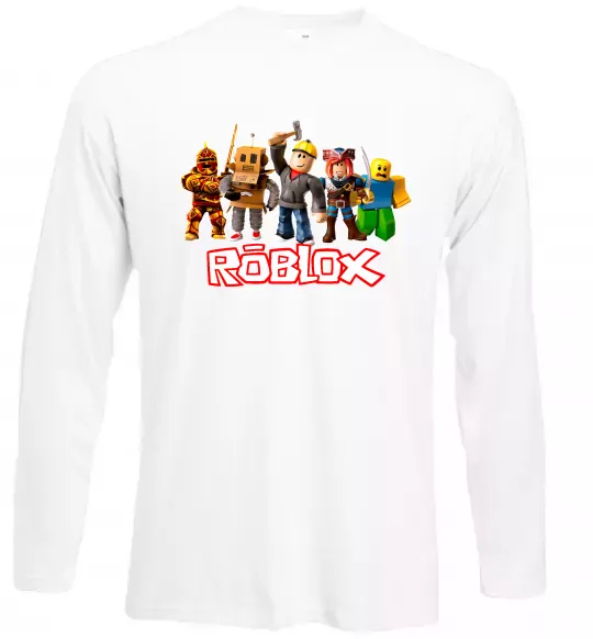 Лонгслів Роблокс персонажі Білий фото