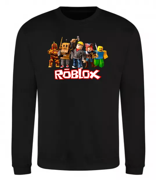 Світшот Роблокс персонажі Чорний фото