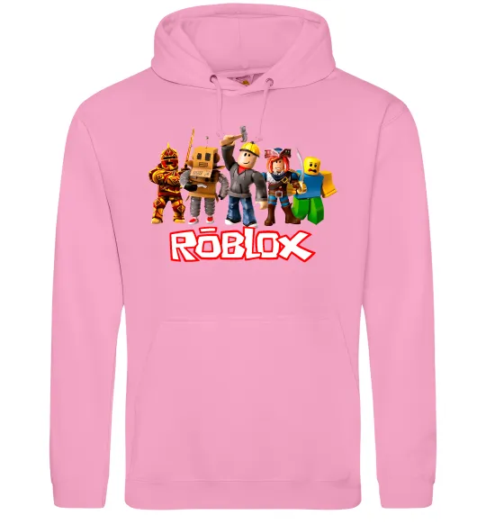 Мужская толстовка (худи) Роблокс персонажі Розовый фото