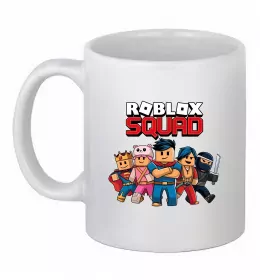 Чашка керамічна Roblox squad Білий фото