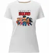 Жіноча преміум футболка Roblox squad Білий фото