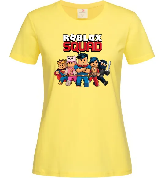 Жіноча футболка Roblox squad Лимонний фото