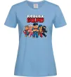 Жіноча футболка Roblox squad Блакитний фото