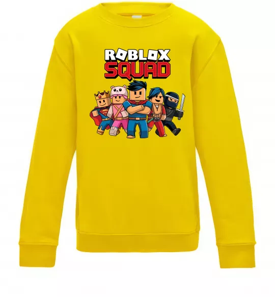 Дитячий світшот Roblox squad Сонячно жовтий фото