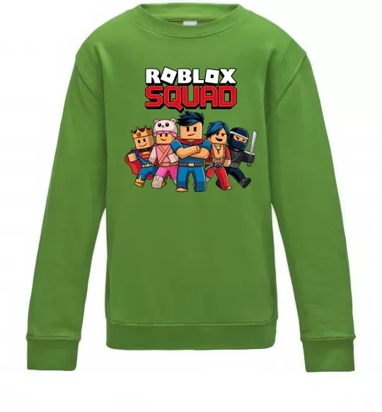 Дитячий світшот Roblox squad Лаймовий фото