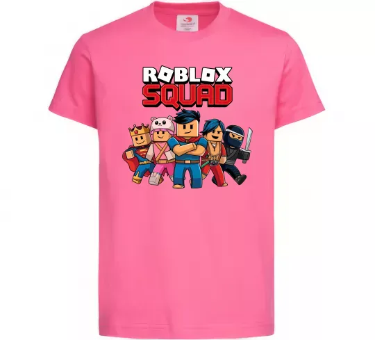 Дитяча футболка Roblox squad Яскраво-рожевий фото