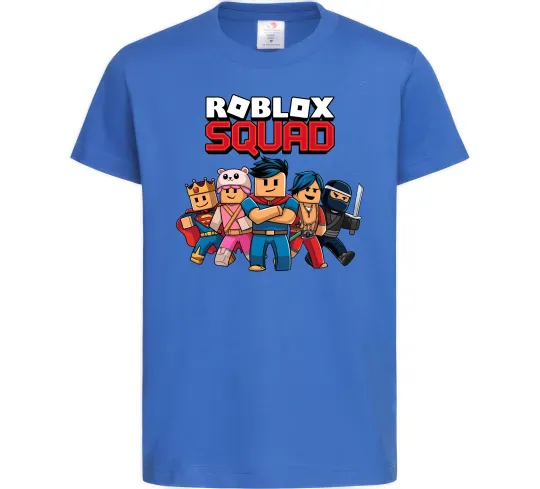 Дитяча футболка Roblox squad Яскраво-синій фото