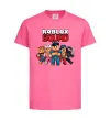 Детская футболка Roblox squad Ярко-розовый фото