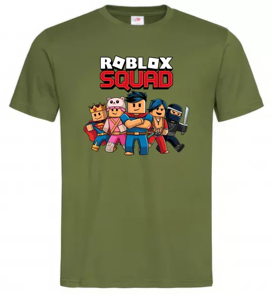 Чоловіча футболка Roblox squad Оливковий фото