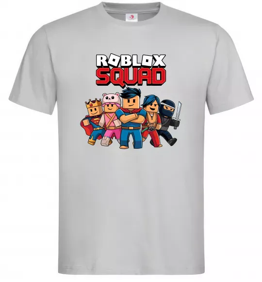 Чоловіча футболка Roblox squad Сірий фото