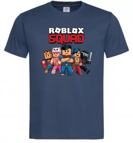 Чоловіча футболка Roblox squad Темно-синій фото