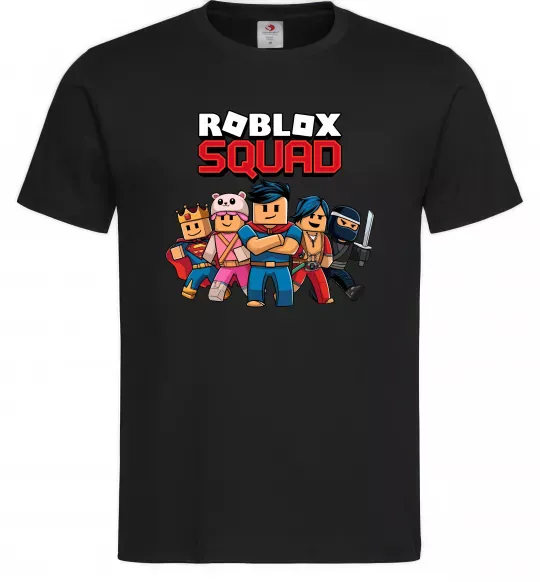 Чоловіча футболка Roblox squad Чорний фото