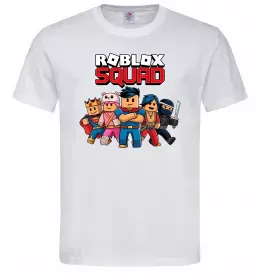 Мужская футболка Roblox squad Белый фото