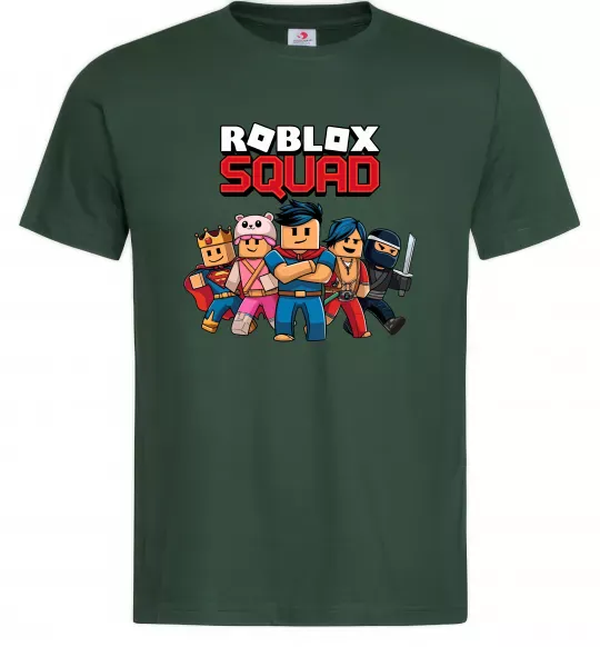 Чоловіча футболка Roblox squad Темно-зелений фото