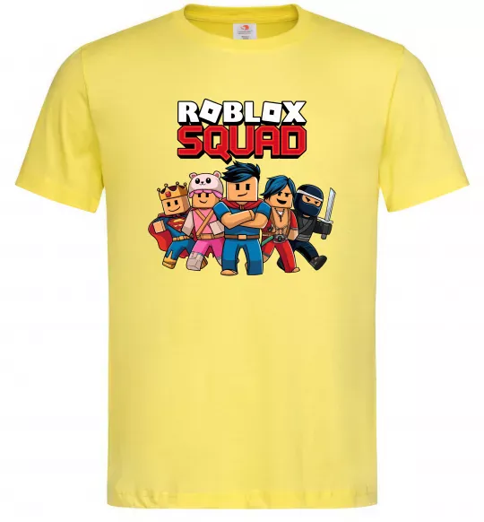 Чоловіча футболка Roblox squad Лимонний фото