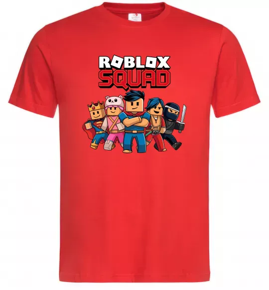 Чоловіча футболка Roblox squad Червоний фото