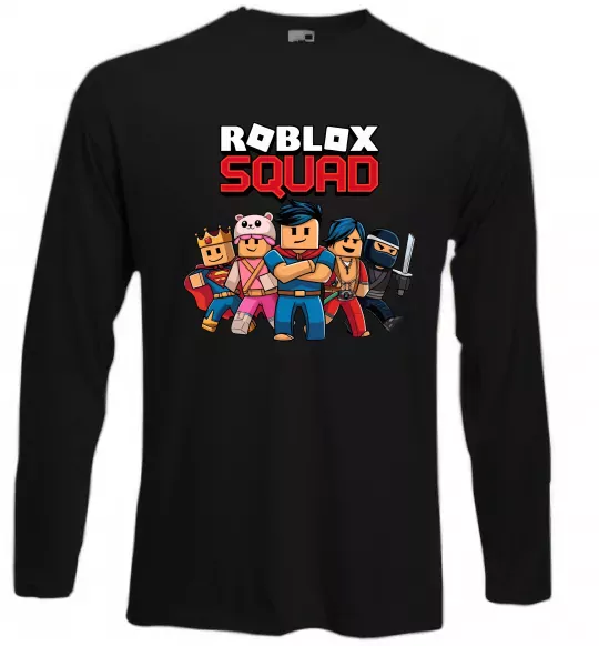 Лонгслів Roblox squad Чорний фото