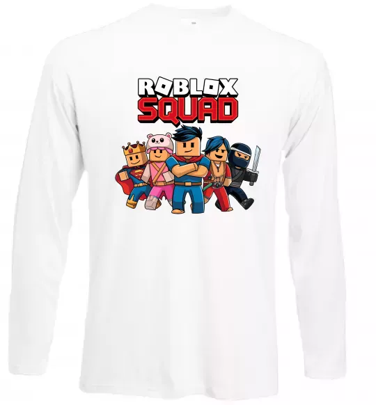 Лонгслів Roblox squad Білий фото