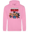 Мужская толстовка (худи) Roblox squad Розовый фото