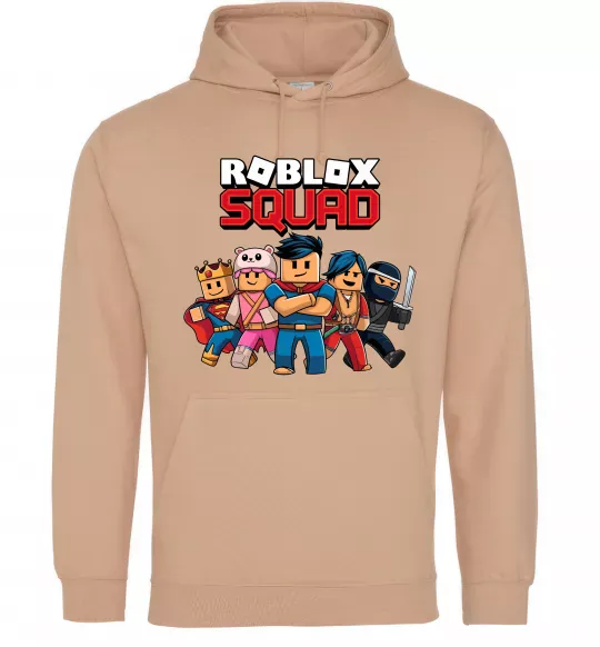 Женская толстовка (худи) Roblox squad Песочный фото